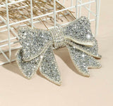 Rhinestone Bow Broach