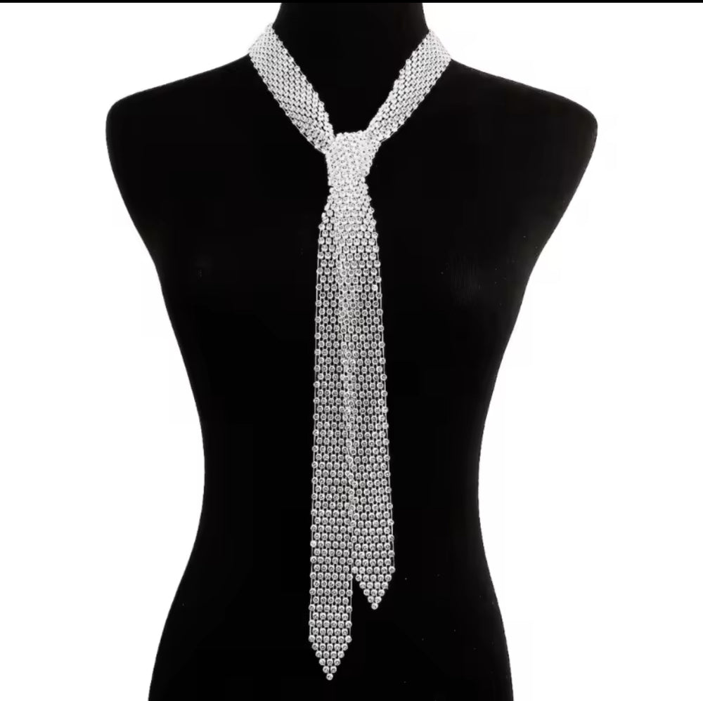 Rhinestone Tie