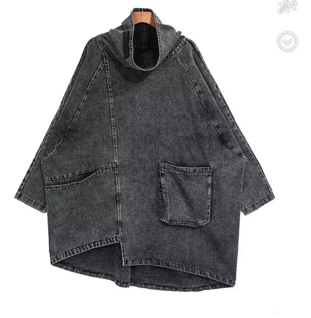 Denim Poncho